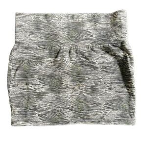 🌸 URBAN BEHAVIOR GRAY/BLACK PRINTED PENCIL MINI SKIRT SIZE SMALL